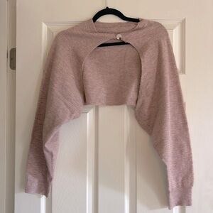 Crop sweater cardigan